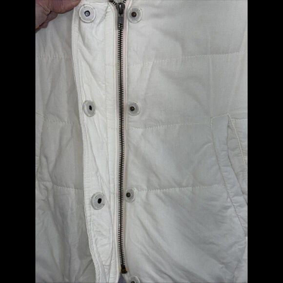 Anthropologie Pilcro Cream Preppy Luxury Designer Puffer Vest Small - Picture 4 of 15